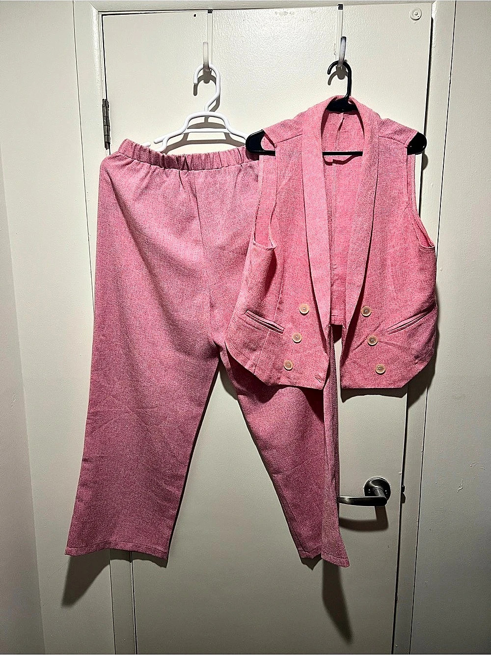 Pink vest Pants Set
